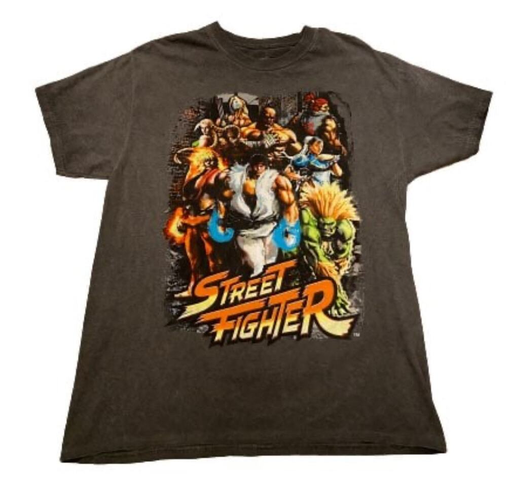 Street Fighter Adult SM Capcom Video Game Cool Kids Graphic T-shirt